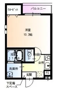 フジパレス河内花園Ⅲ番館【3階】の間取り