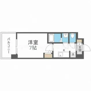 ブランシエスタ加島【7階】の間取り