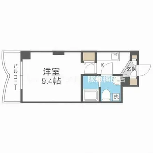 セレニテ新大阪弐番館【9階】の間取り