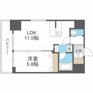 ORSUS新大阪(旧プレジオ新大阪ROUGE)【6階】の間取り