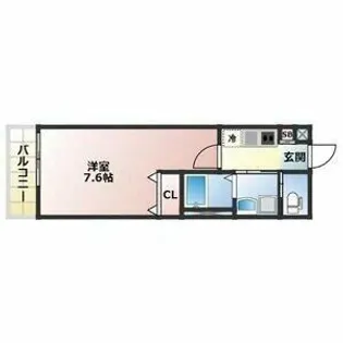 ALEGRIA千里丘【1階】の間取り