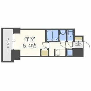 S-RESIDENCE江坂【14階】の間取り
