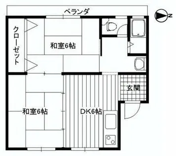 メゾン津之江【4階】の間取り