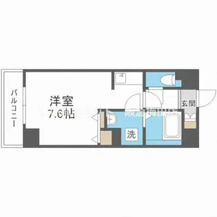 中央メルヴェール江坂【3階】の間取り