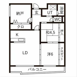 カルム千里山土井【2階】の間取り