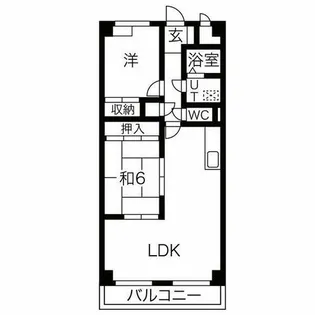 イントラーダ’97【2階】の間取り