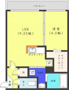 Red Orb YAMAHANA【3階】の間取り