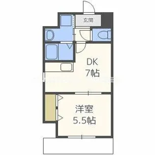 S-FORT江坂Fiore【7階】の間取り