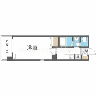 リュミエール江坂【5階】の間取り