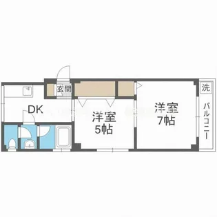 メゾン江坂【3階】の間取り