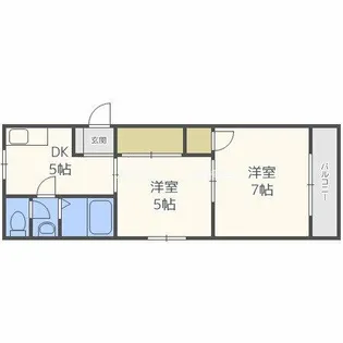 メゾン江坂【4階】の間取り