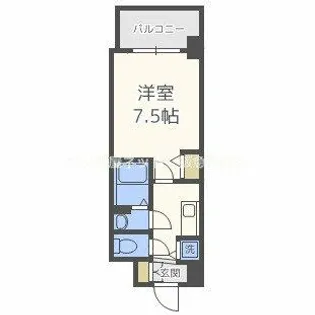 ディームス江坂【13階】の間取り