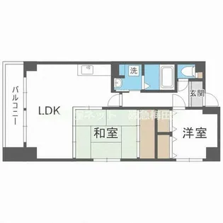 ラ・フローリス【3階】の間取り