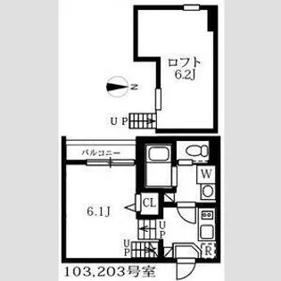 ウィンクルム新瑞橋【1階】の間取り
