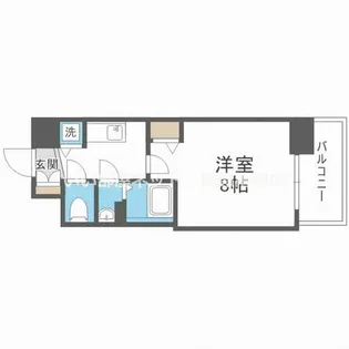 ディームス江坂【8階】の間取り