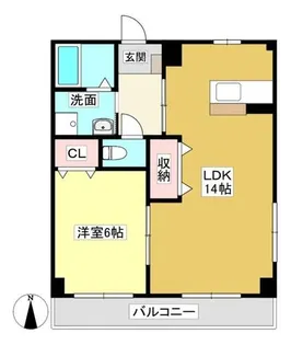 リヴァージュB棟【1階】の間取り