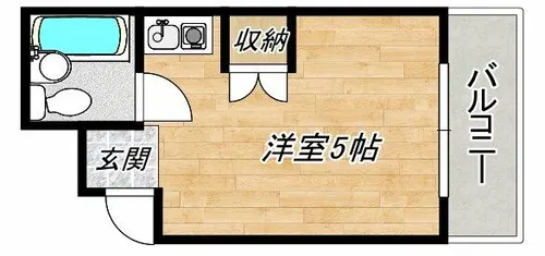 グランビルド道頓堀【6階】の間取り