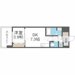 セレニテ江坂ミラク【6階】の間取り