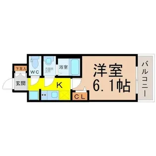 1Kの間取り画像