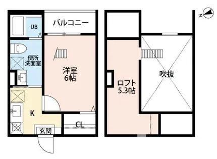 SWEETSTREET(スウィートストリート)【2階】の間取り