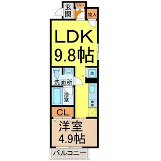 ヴァリエ東別院【12階】の間取り