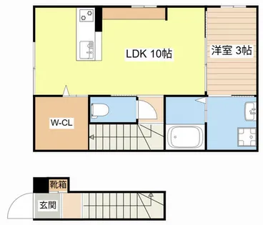 インテグラル後三条【202号室】の間取り