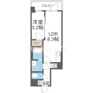 Alivis緑橋【2階】の間取り