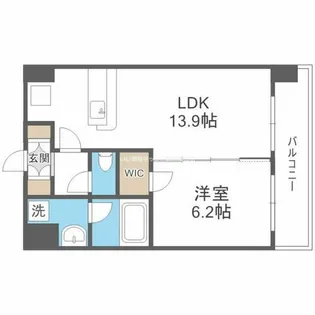 スプランディッド江坂駅前【9階】の間取り
