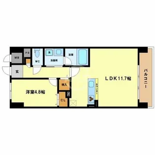 海老江サンライズ【1階】の間取り