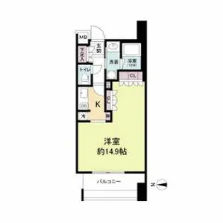 アビティ江坂【4階】の間取り