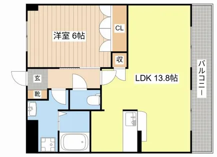 ウエスト ヴィレッジ【202号室】の間取り