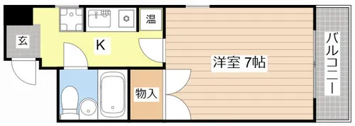 フラットBe-ONE【205号室】の間取り