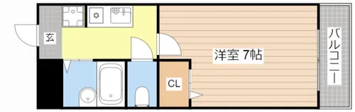 光陽ビルディング中山【206号室】の間取り