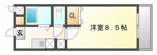 リヴェールメイ垂水【4階】の間取り
