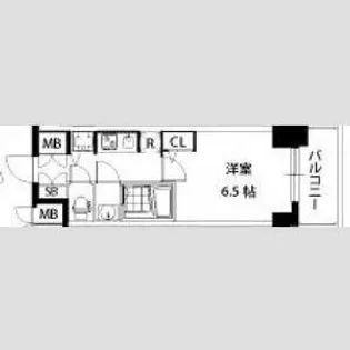 S-RESIDENCE江坂【14階】の間取り