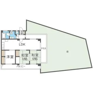香住ケ丘マンション【205号室】の間取り