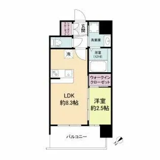 セレニテ江坂エクラ【2階】の間取り