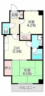 パルティグⅡ【3階】の間取り