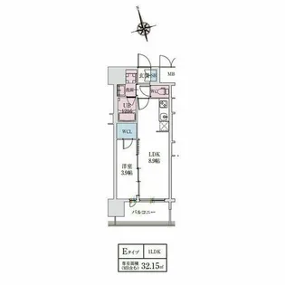 スプランディッドライズ新大阪ノース【3階】の間取り