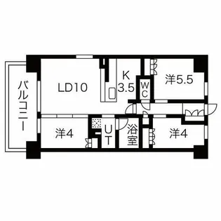 アーバンパーク淡路【5階】の間取り