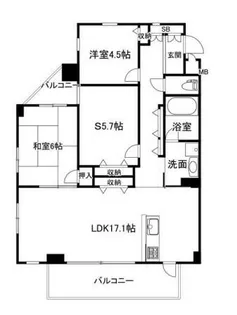 ポルトドールしかま【2階】の間取り