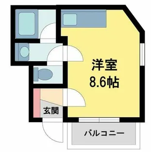 シティハウス高司【101号室】の間取り
