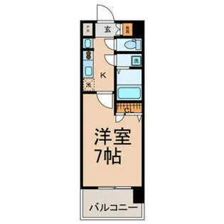 UURコート名古屋名駅【0606号室】の間取り