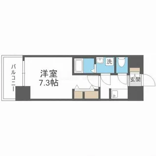 S-RESIDENCE三国WEST【8階】の間取り