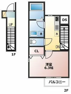 リーブル マレ【2階】の間取り