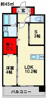 インクレイス門司【403号室】の間取り