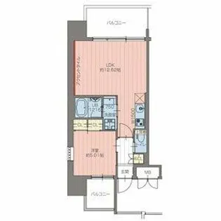 プレジオ三国EURO【7階】の間取り