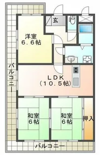 with 赤羽【2階】の間取り