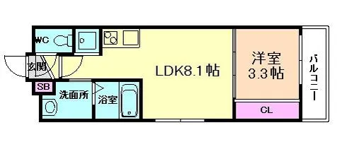 VIEVLE IKEDA【2階】の間取り