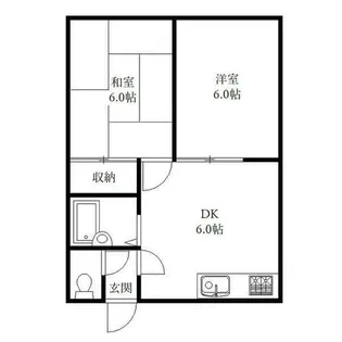 マクセル16/100【201号室】の間取り
